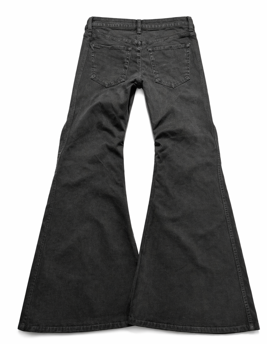 Flared Jeans with jute rope back