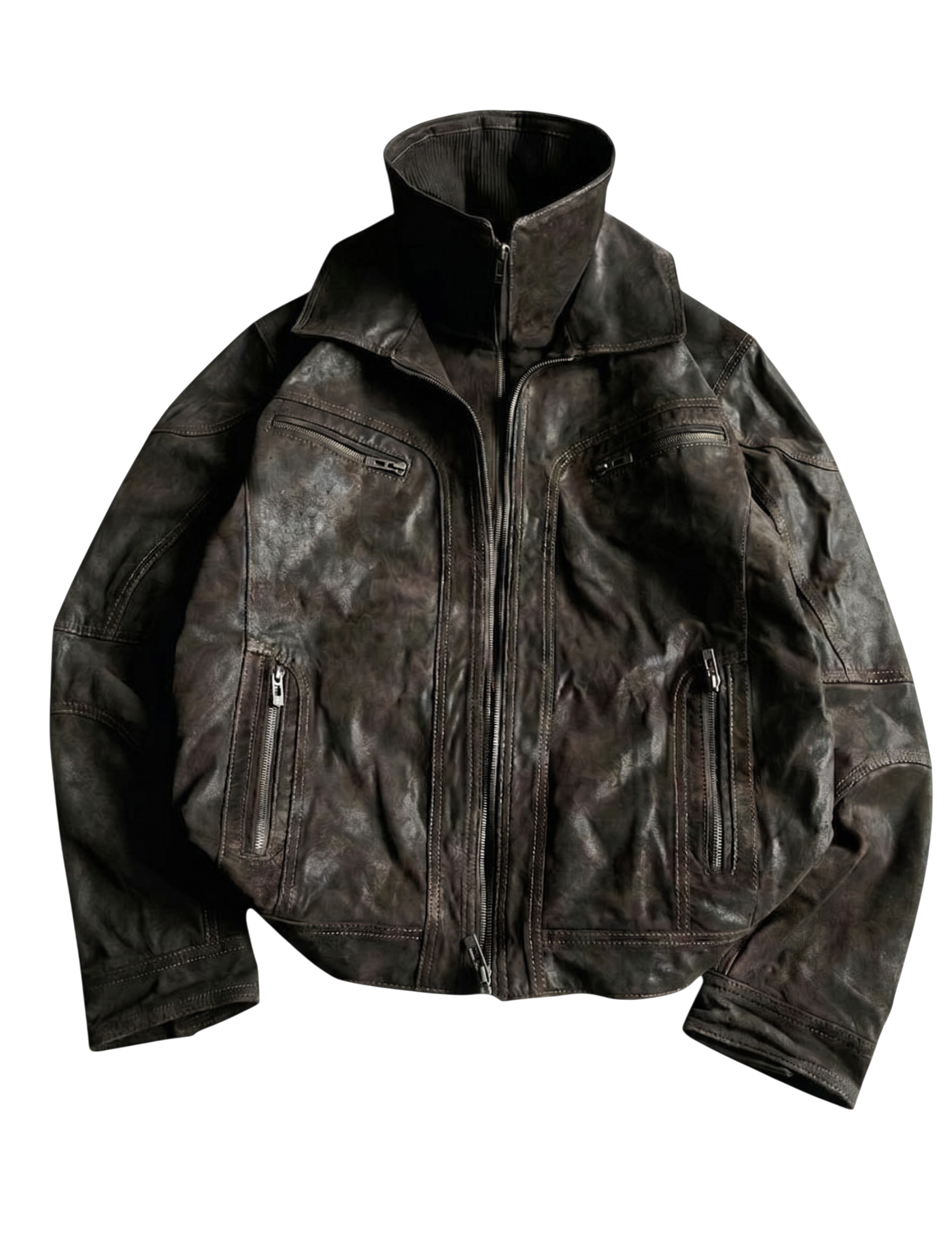 High-Neck Bomber Jacket