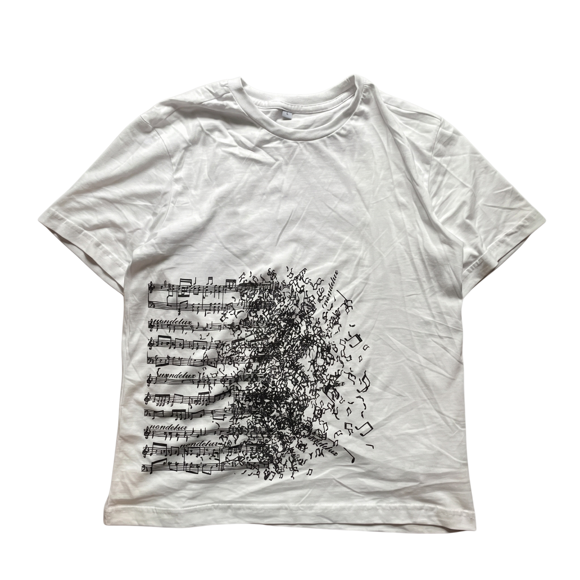 Abstract Sheet Music Graphic T-Shirt