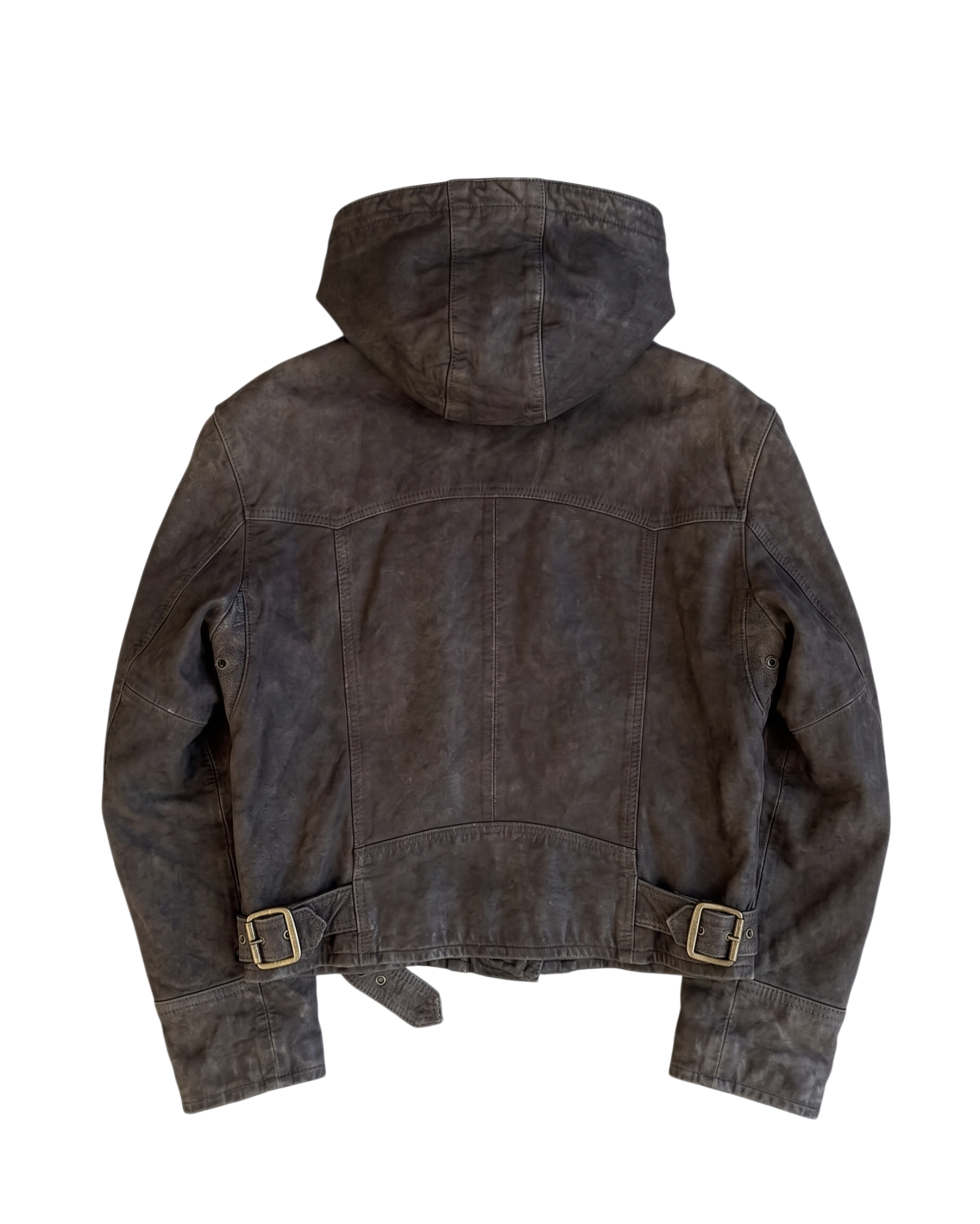 Buckle Moto Jacket back
